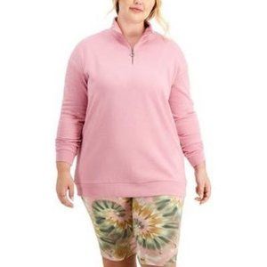 LOVE, Fire Trendy Plus Size Sweatshirt – Lilas, Size 1X